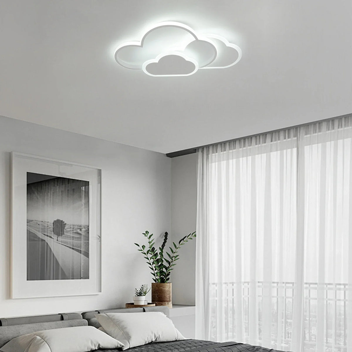 Plafonnier led cloud éclairage moderne pour enfant Maëlle Étude - Présence Moderne & Harmonie Intérieure