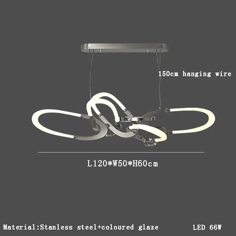 Lustre — En acier inoxydable galvanisé design irrégulier