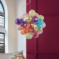 Suspension — Moonriver éclairage moderne créatif couleur lampes suspendues pour plafond boule de verre lustre salon suspension lumière chambre décor