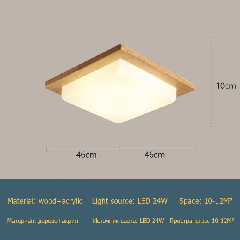Plafonnier grain de bois moderne pour décoration maison Nélia Silhouette - Matière Chaleureuse & Lignes Élégantes