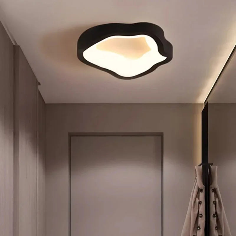 Plafonnier LED nordique pour salon Olympe Partition - Lignes Épurées & Atmosphère Sereine