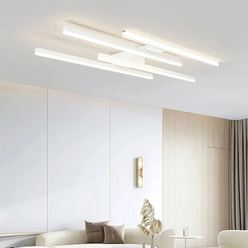 Plafonnier — Design moderne en fer noir pour intérieur