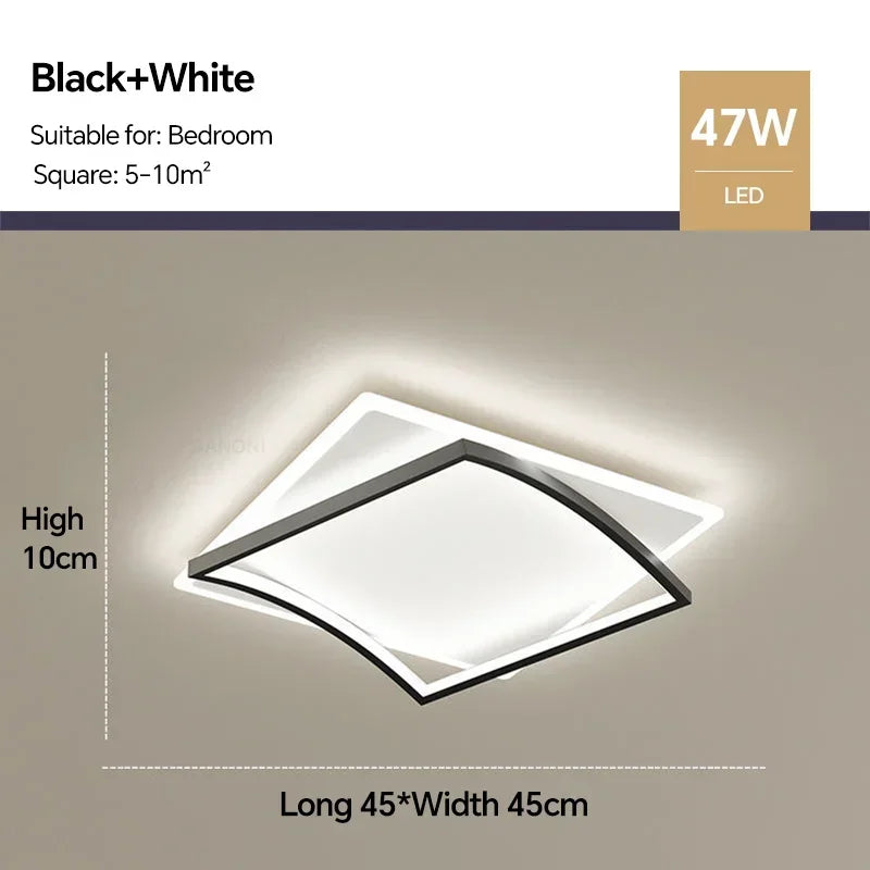 Plafonnier led moderne luminaire décoratif intérieur design élégant Honoré Éclaircie - Présence Moderne & Harmonie Intérieure