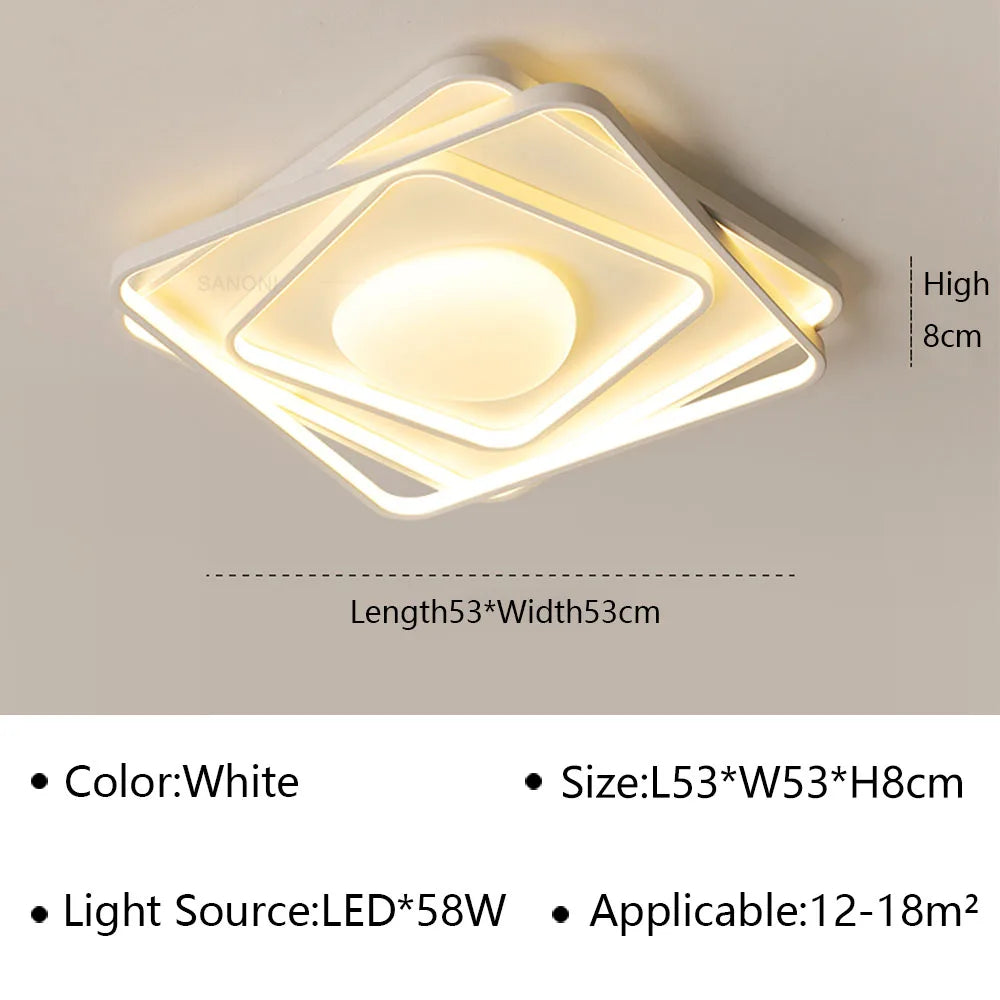 Plafonnier — LED ultra mince lustre moderne intérieur