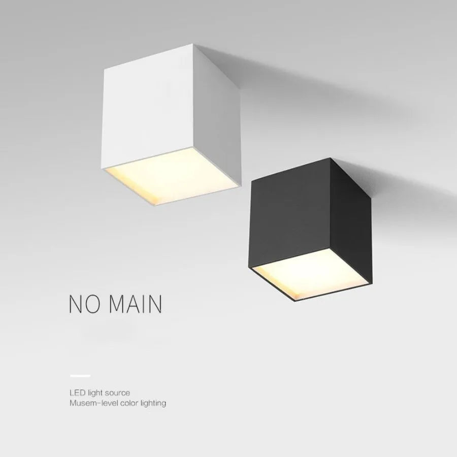 Plafonnier — Dimmable antibuée cube LED design moderne