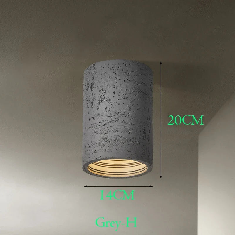 Spot Wabi Sabi - lumineux Led en ciment rouge Octave Nocturne - Une Note Singulière dans le Décor