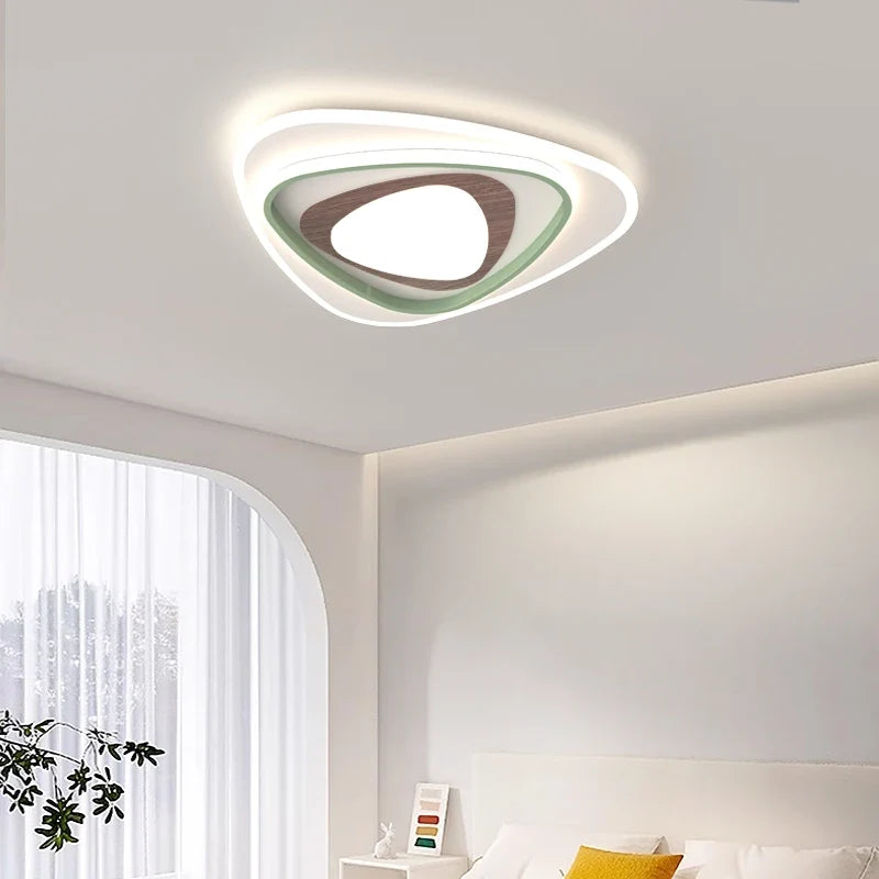 Lustre — Nordique en bois pour éclairage intérieur lampara techo