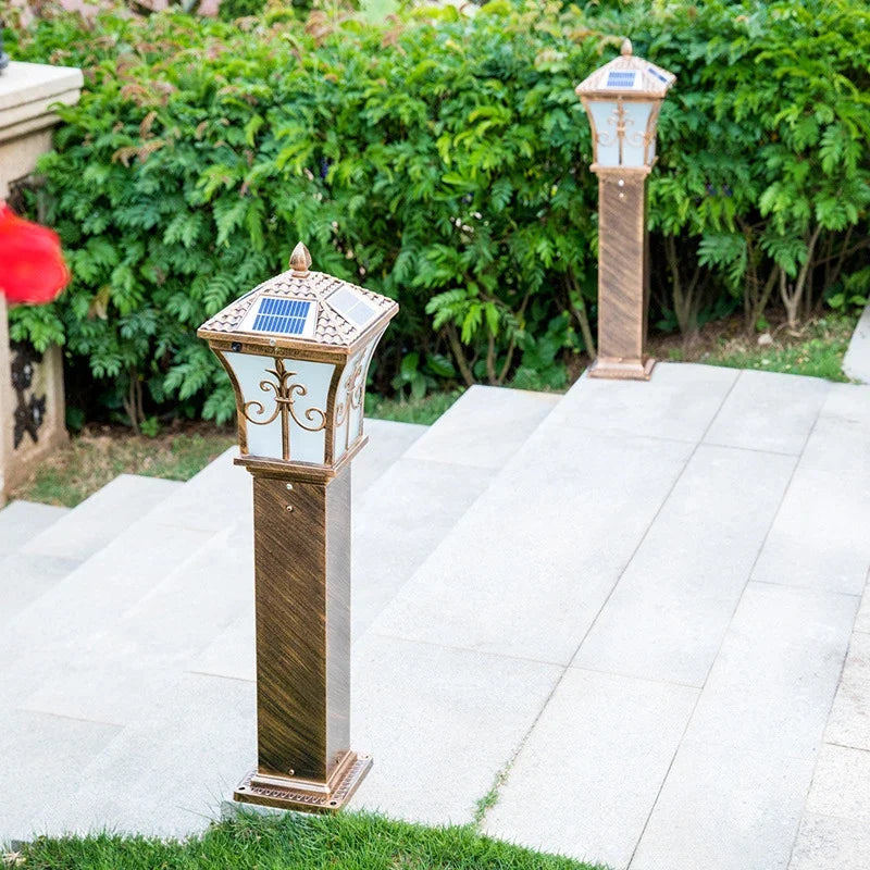 lampe solaire led décorative pour jardin et chemin
