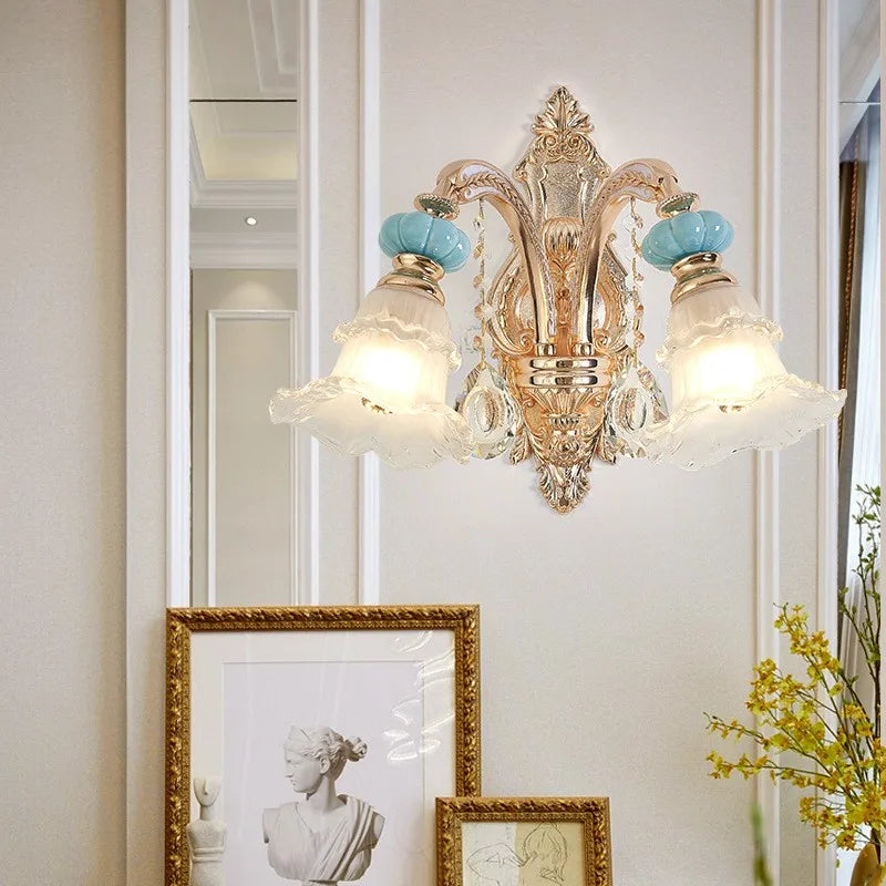 Applique murale design nordique en cristal à led pour intérieur Eugène Lueur - Jeux de Reflets & Harmonie Intérieure