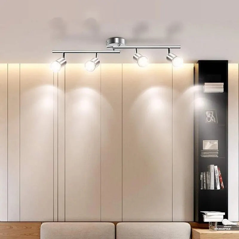 Plafonnier LED réglable multi-angle Léontine Élan en Aluminium - Simplicité & Caractère au Quotidien