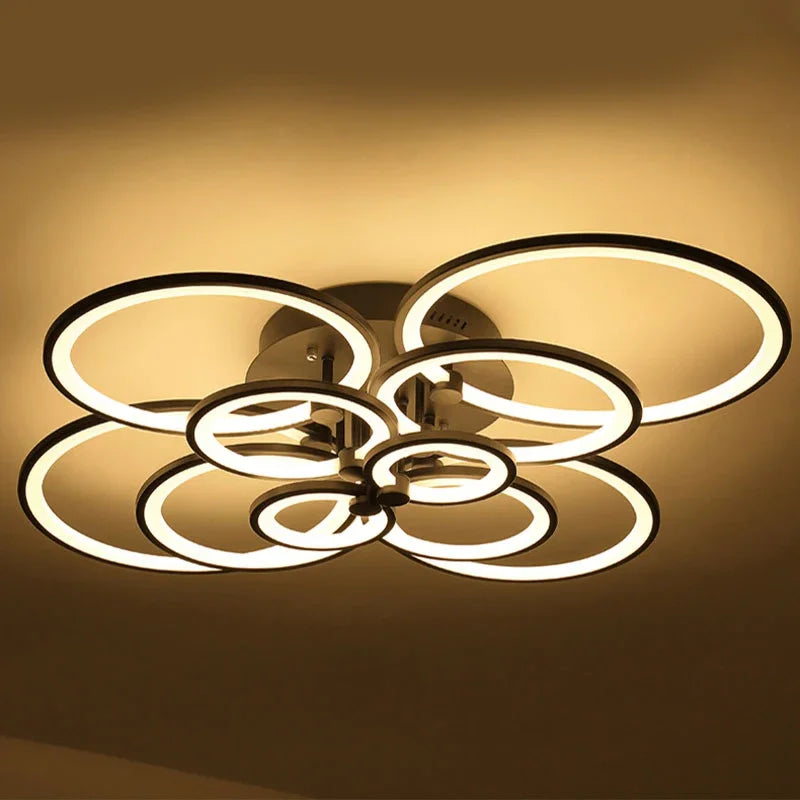 Plafonnier led moderne à intensité variable pour intérieur Évrard Arabella - Une Note Actuelle dans le Décor