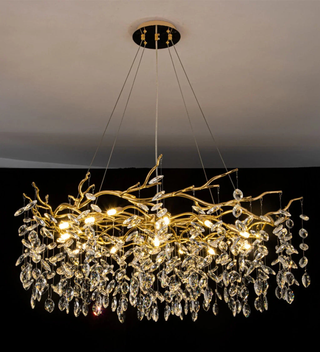 Lustre — En cristal de luxe pour décoration intérieure élégante