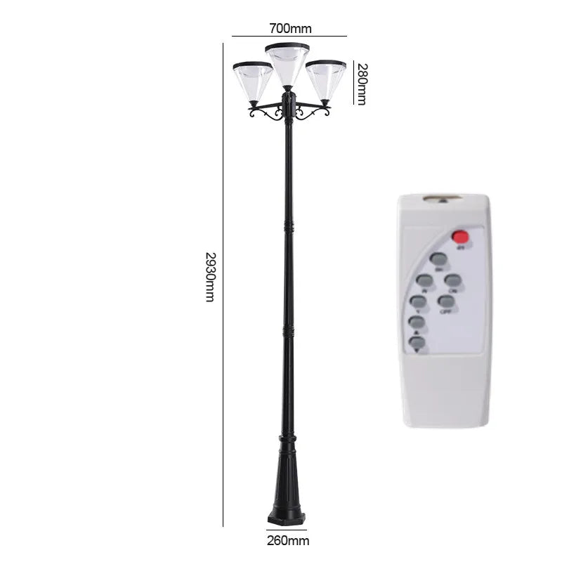 lampe solaire led pour éclairage extérieur jardin et route