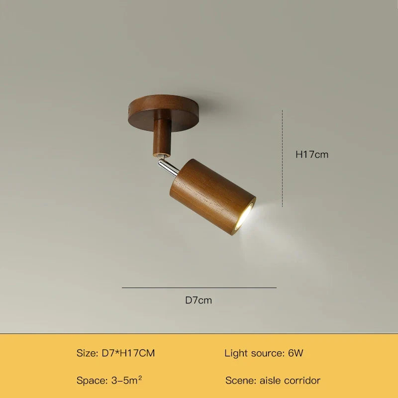 Lustre Grain de bois Led avec projecteur pour salon chambre plafonniers éclairage décor noir Lustre cuisine luminaire Lucille Rive - Un Accent Raffiné au Quotidien