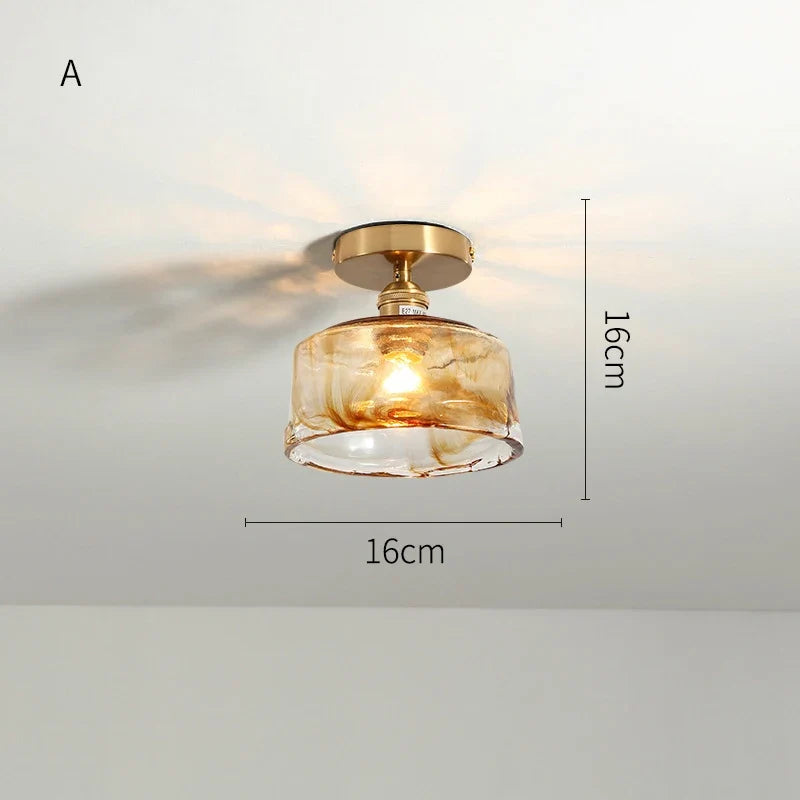 Plafonnier — LED en verre design nordique industriel décoratif
