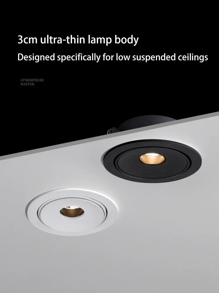 Spot led ultra fin à angle de faisceau pour éclairage intérieur Suzon Solstice en Aluminium - Une Présence Décorative Affirmée