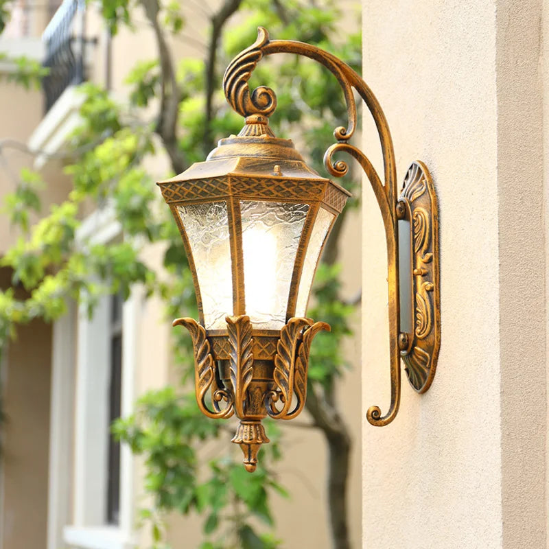 Applique murale — Solaire étanche antirouille rétro europe pour jardin