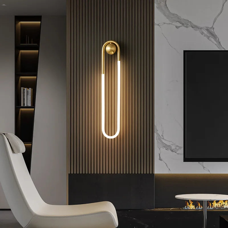 Applique murale — LED moderne forme ellipse pour décoration intérieure