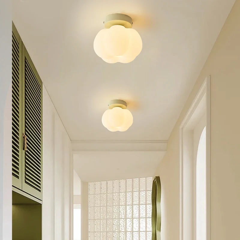 Plafonnier — LED design nordique moderne en forme de fleur de citrouille