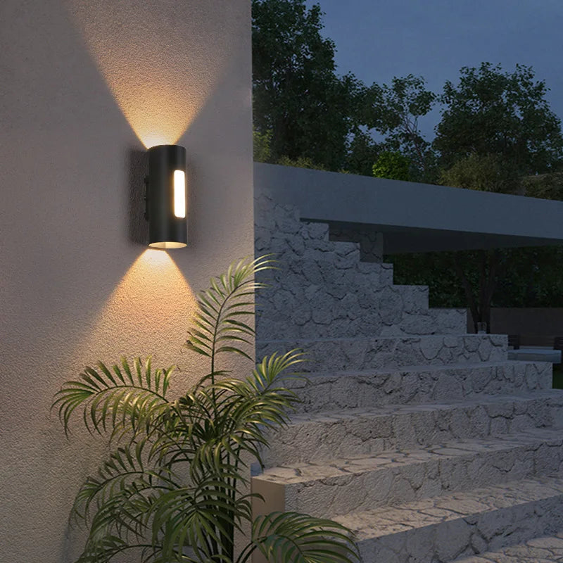 Spot — 12W Outdoor LED Wall Lamp IP65 Waterproof Simple Up and Down Lighting Porch Garden Lights Home Sconce Decorative COB Spotlight