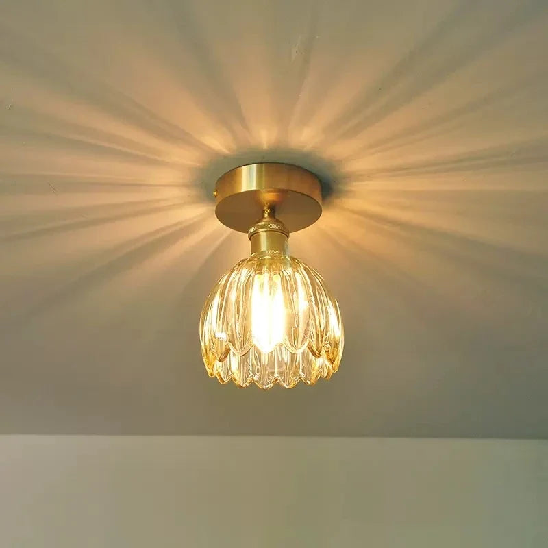 Plafonnier — Moderne en verre pour intérieur et extérieur lumineux