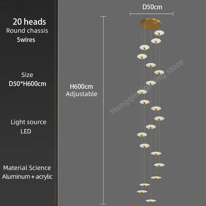 Lustre — Moderne à LED pour espaces intérieurs élégants et contemporains