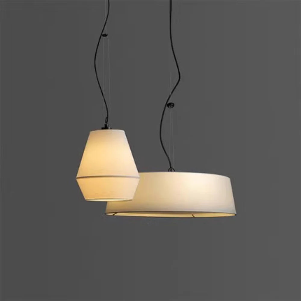 Lustre lin moderne minimaliste chinois suspension japonais wabi-sabi – Orélian Épure
