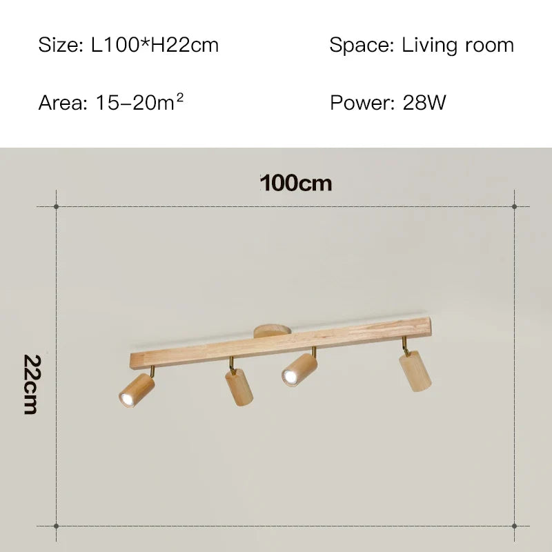 Plafonnier led moderne en bois pour intérieur élégant Astrid Cime - Le Charme du Bois au Quotidien