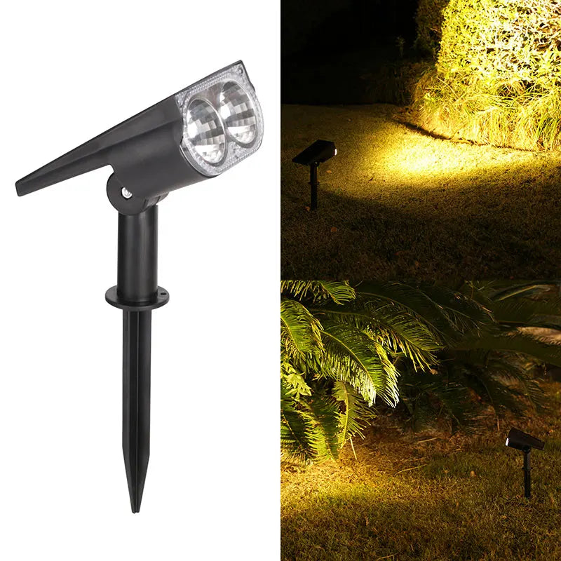 Spot solaire extérieur à 2 ou 7 LED, éclairage blanc ou multicolore – Florélys