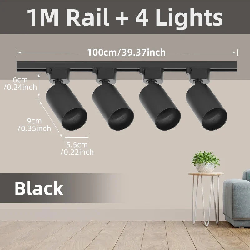 Spot — LED sur rail pour éclairage intérieur et décoration
