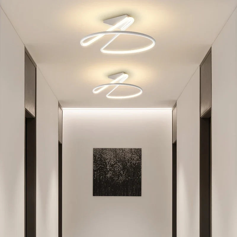 Plafonnier — TONDI moderne minimaliste LED lustre pour couloir allée chambre salon plafonnier luminaires