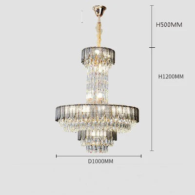 Lustre — En cristal de luxe pour hôtel et villa