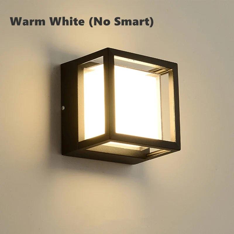 Applique murale — LED intelligente extérieure connectée étanche pour jardin