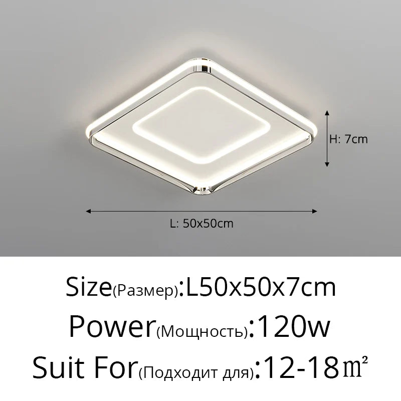 Plafonnier moderne à leds nordique créatif luminaires intérieur Thaïs Élan - Lignes Épurées & Atmosphère Sereine