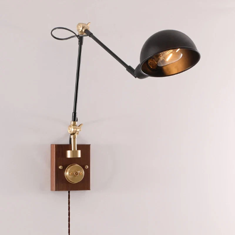 Applique murale moderne à bras long luminaire décoratif d'intérieur Nine Florilège en Bois - Chaleur du Bois & Atmosphère Accueillante