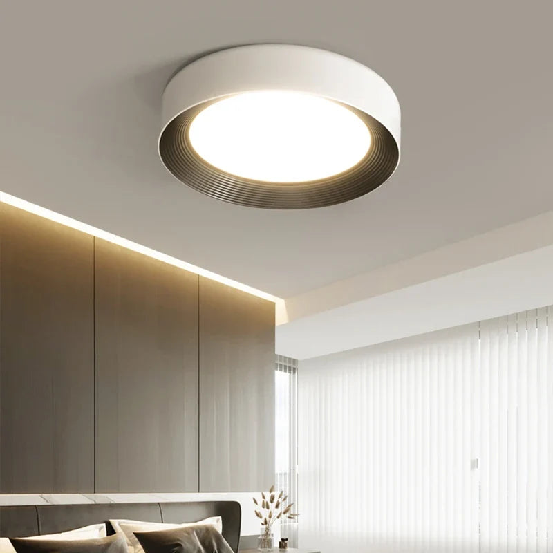 Plafonnier — De couloir d'entrée d'allée minimaliste Simple moderne Protection des yeux salle de vie lustres créatif petit plafonnier rond