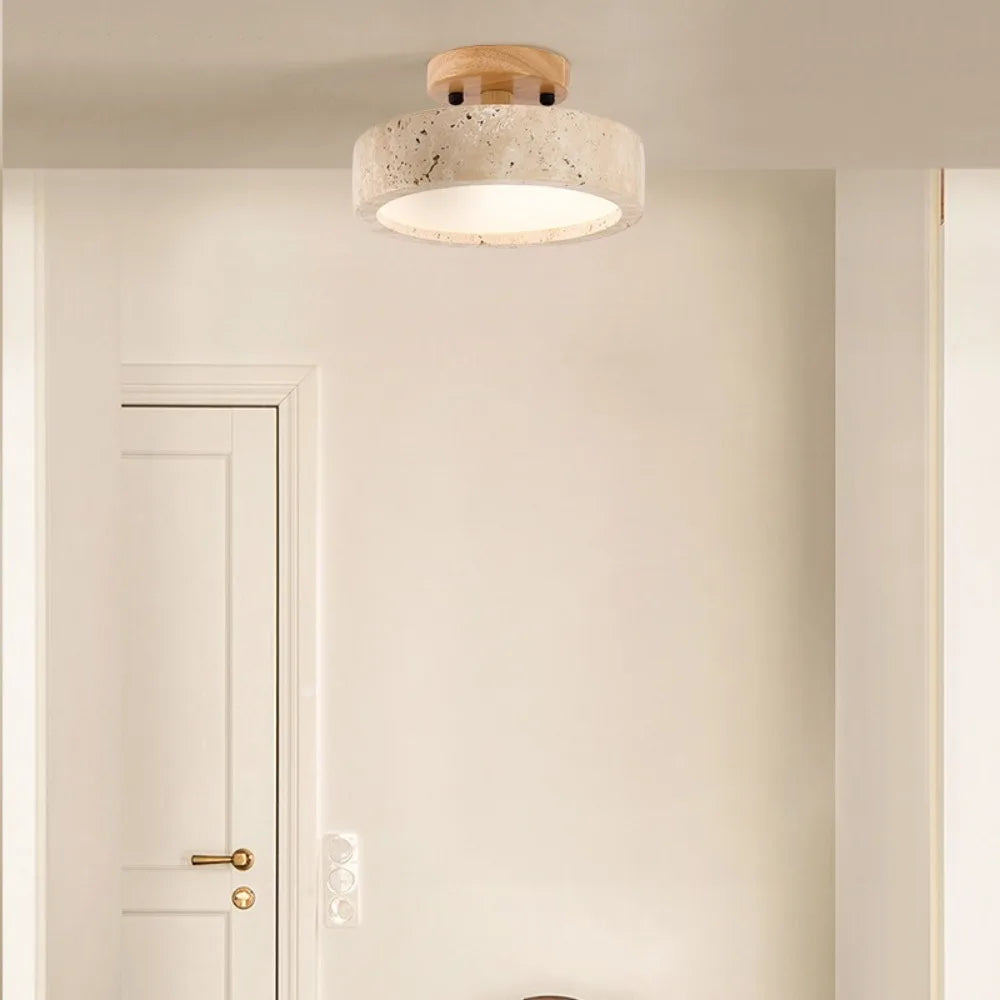Plafonnier — En marbre wabi sabi pour décoration intérieure et extérieure