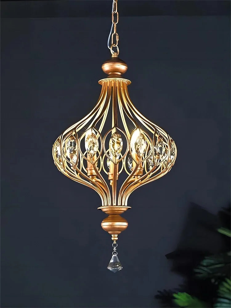 Suspension — Rétro français en cristal style vintage suspension