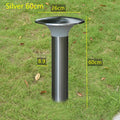 lampe de jardin ronde à led en acier inoxydable pour éclairage extérieur