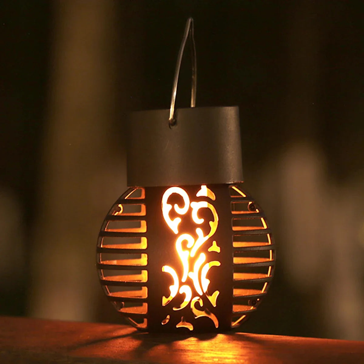 lampe à poser solaire vintage pour jardin extérieur décoratif