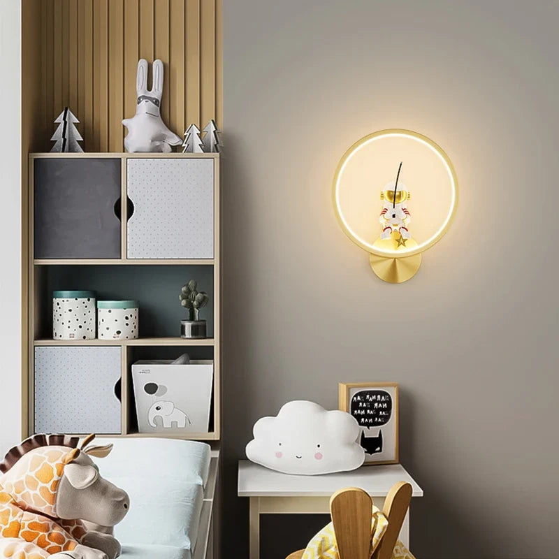 lampe de chevet lune astronaute décor minimaliste moderne