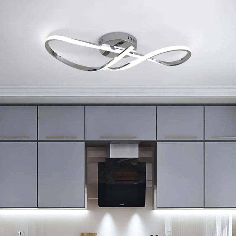 Plafonnier — Moderne à LEDs pour salon salle à manger chambre doré chromé luminaire intérieur