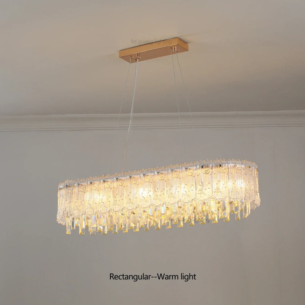 Lustre — Moderne en cristal pour décoration haut de gamme