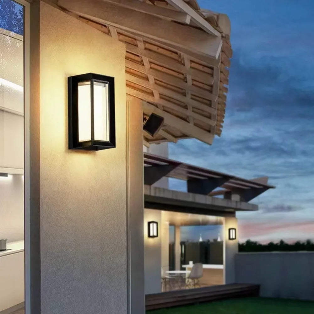 Applique murale — Extérieure LED moderne Ip65 étanche porche balcon jardin extérieur applique lumières Villa terrasse maison luminaires