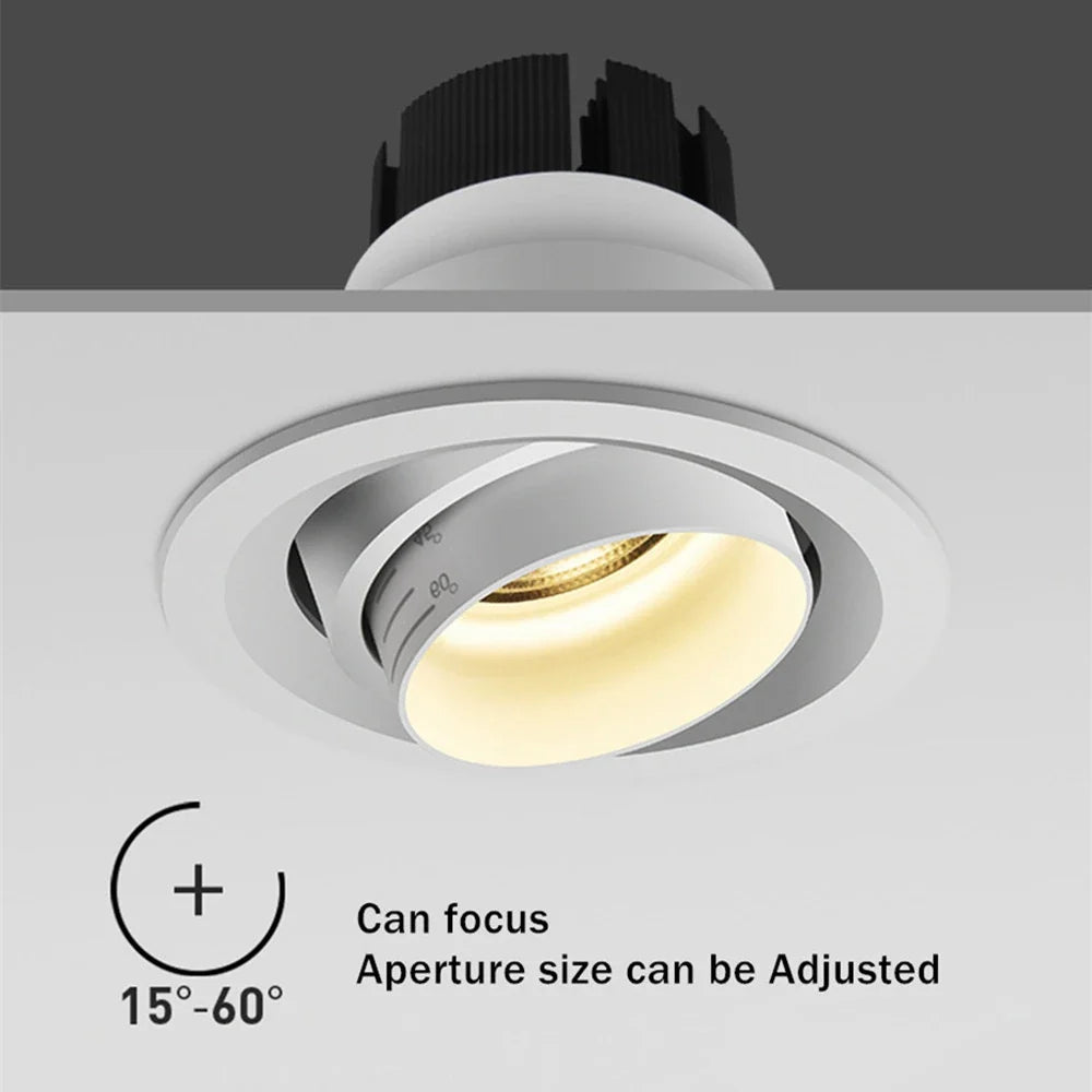 Spot led encastré avec faisceau réglable pour éclairage ciblé Véra Balade en Aluminium - Lignes Dessinées & Décor Raffiné