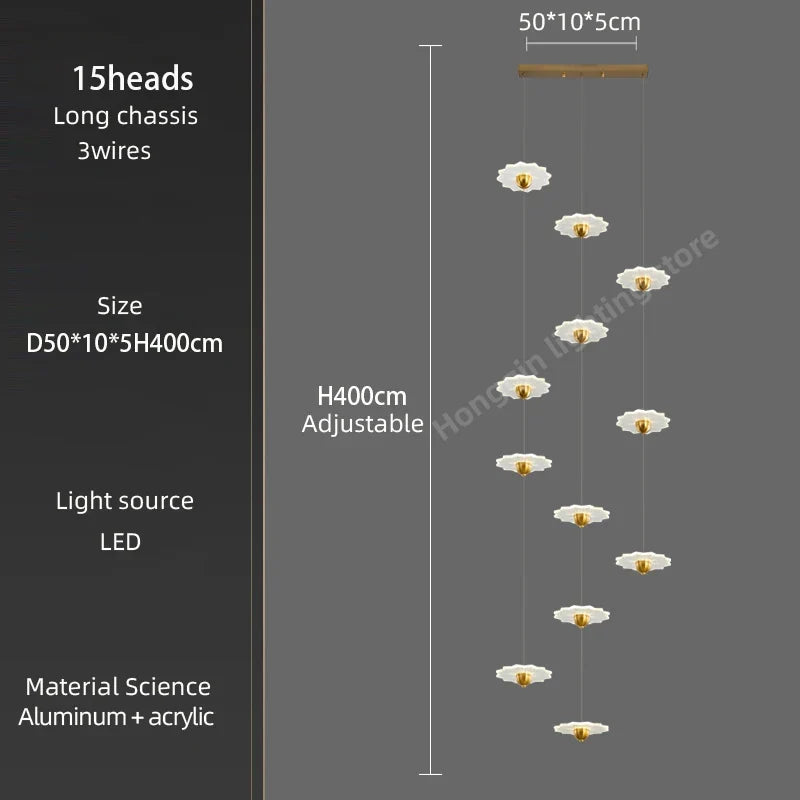 Lustre — Moderne à LED pour espaces intérieurs élégants et contemporains