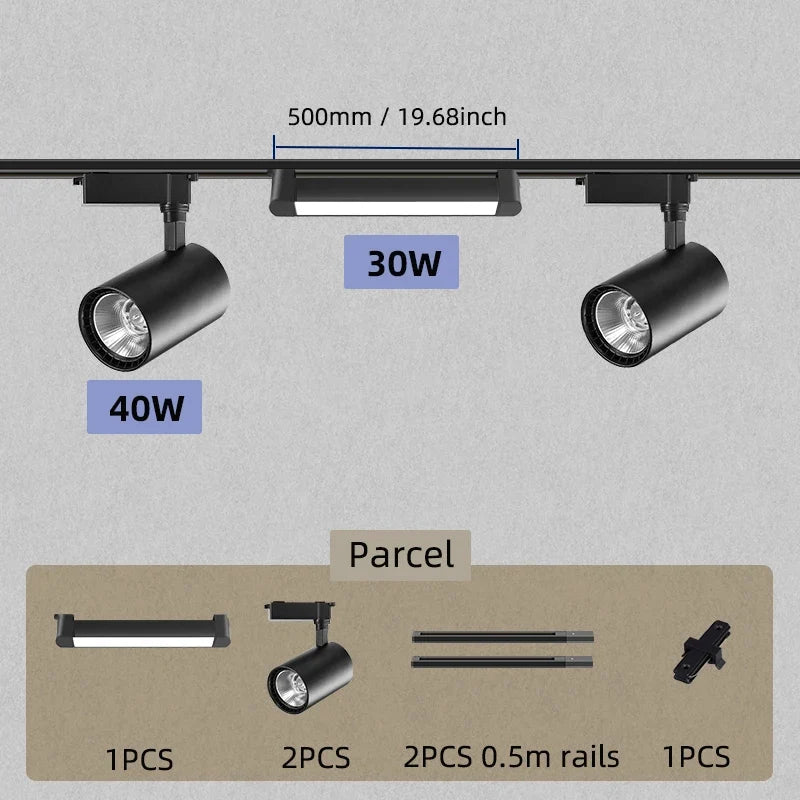 Spot — LED sur rail pour éclairage de magasin