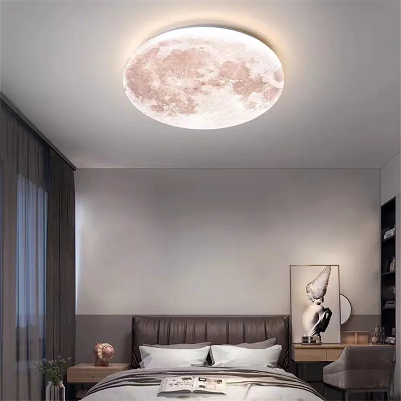 Plafonnier — Lune lampe LED éclairage romantique pour balcon et chambre enfant
