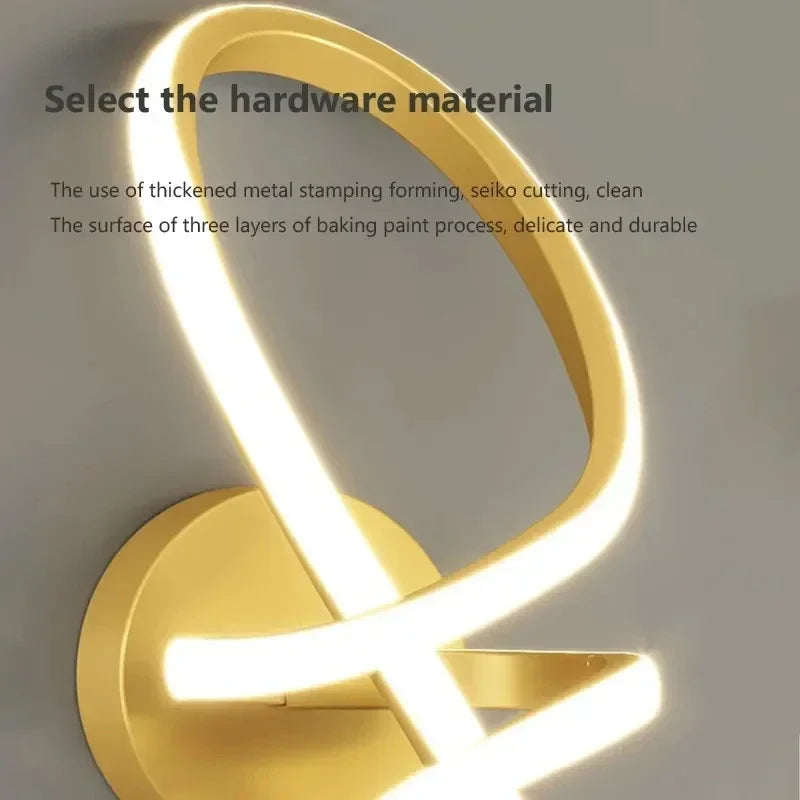 Plafonnier led moderne minimaliste pour allée entrée et escalier Bérénice Virgule - Une Présence Sobre et Élégante