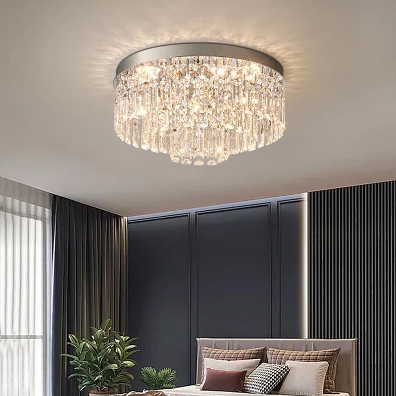 Plafonnier en cristal luxe style français atmosphère simple 2024 Maël Épure - Simplicité & Caractère au Quotidien